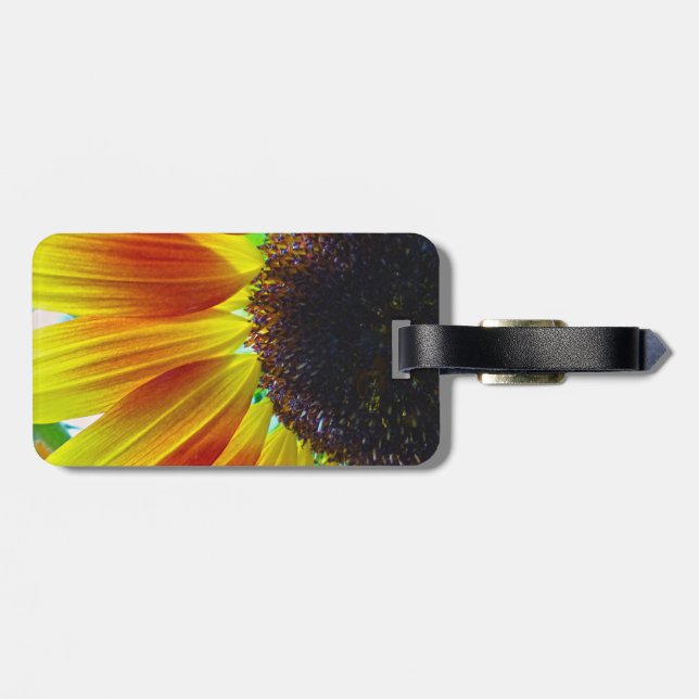 Sunflower Luggage Tag (Back Horizontal)