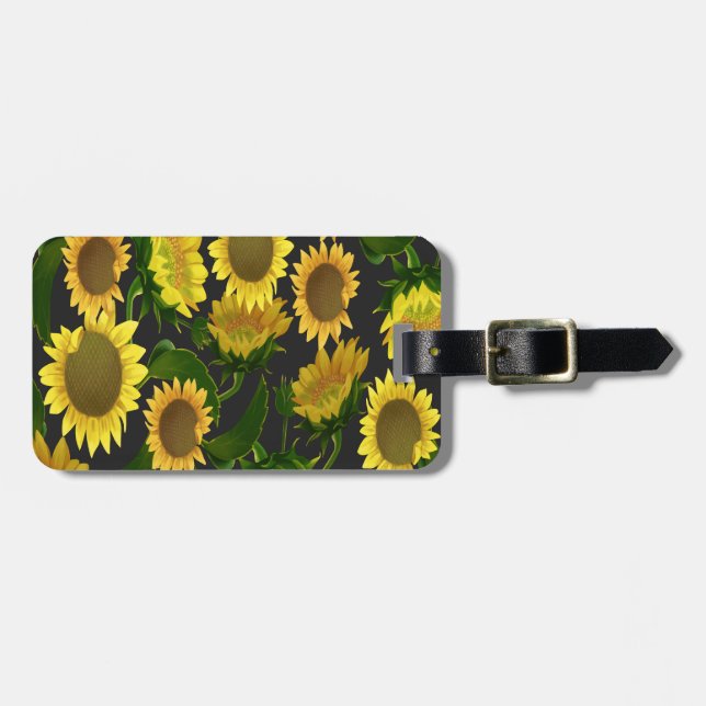 Sunflower Luggage Tag (Front Horizontal)