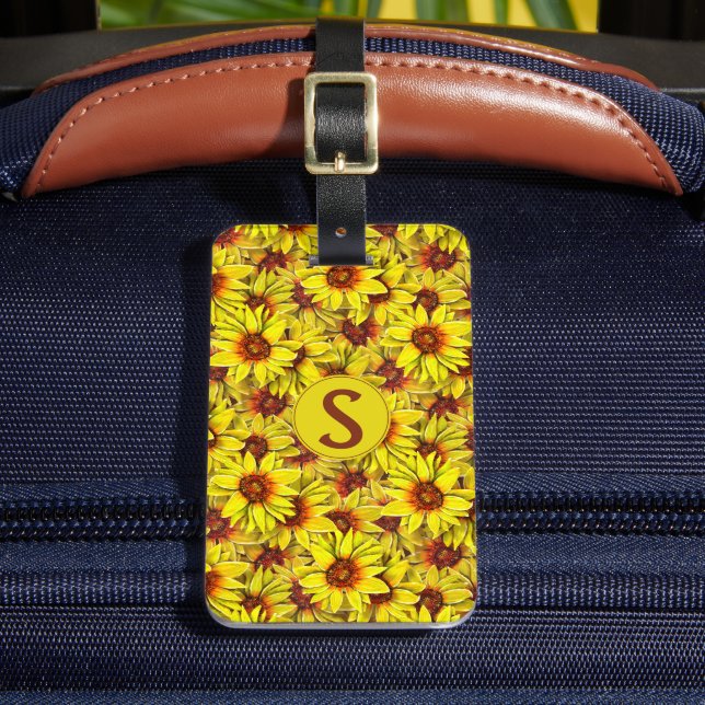Sunflower Luggage Tag (Front Insitu 2)