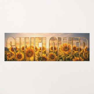 Sunflower Luxury Botanical Floral Decor Yoga Mat