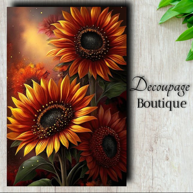 Sunflower Magic Decoupage Tissue Paper (Sunflower Magic Decoupage Tissue Paper)