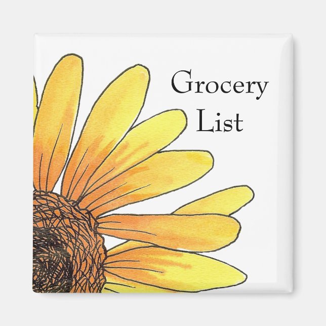Sunflower magnet (Front)