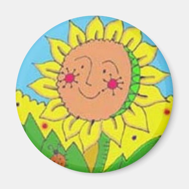 Sunflower Magnet (Front)