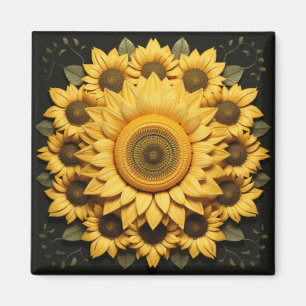 Sunflower Magnet
