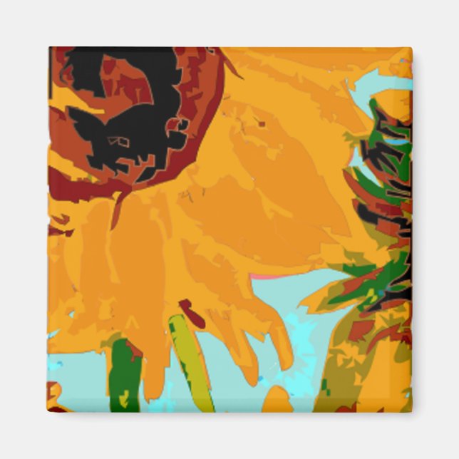 Sunflower Magnet (Front)
