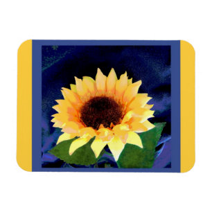 sunflower magnet yellow and blue