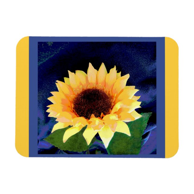 sunflower magnet yellow and blue (Horizontal)