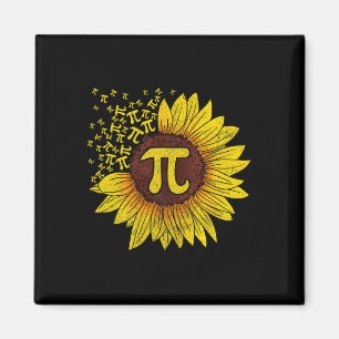 Sunflower Math Nerd Teacher Shirt  Magnet