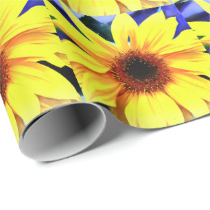 Sunflower Matte Wrapping Paper