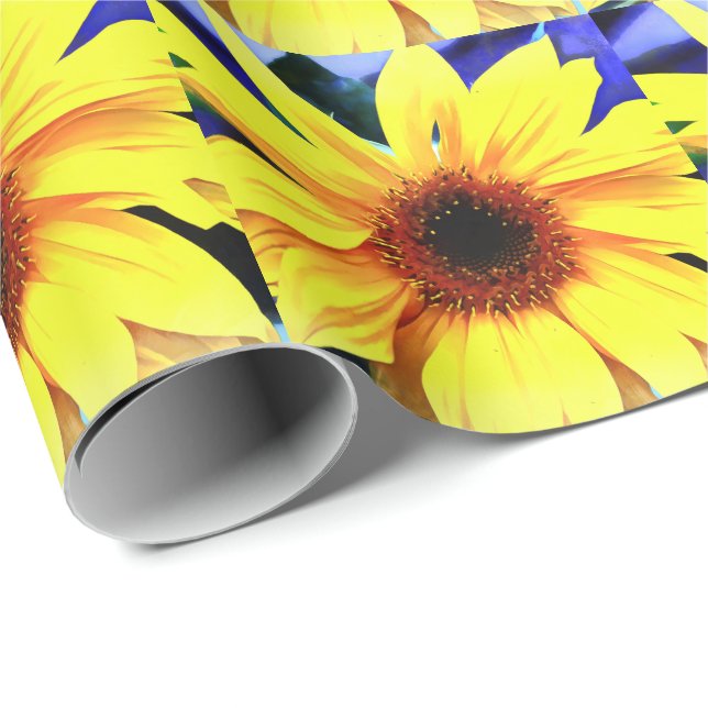 Sunflower Matte Wrapping Paper (Roll Corner)