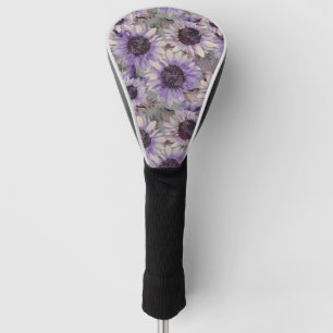 Sunflower Mauve Pattern Golf Head Cover