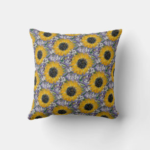 Sunflower Medley Throw Pillow