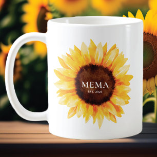 Sunflower Mema Coffee Mug