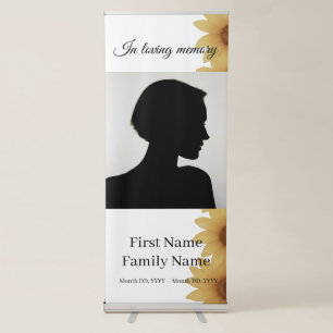 Sunflower memorial  retractable banner