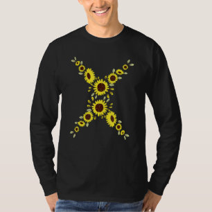 Sunflower Men Women Letter X T-Shirt