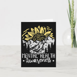 Sunflower Mental Health Awareness Month 2021  Card
