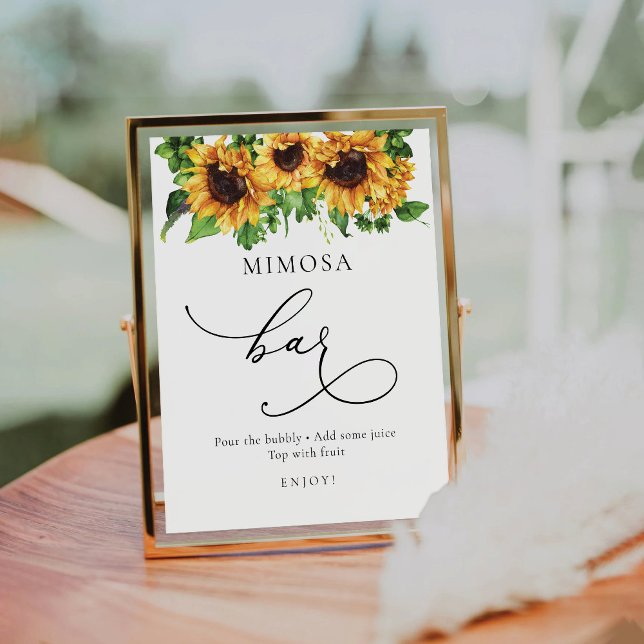 Sunflower Mimosa Bar Sign (Creator Uploaded)