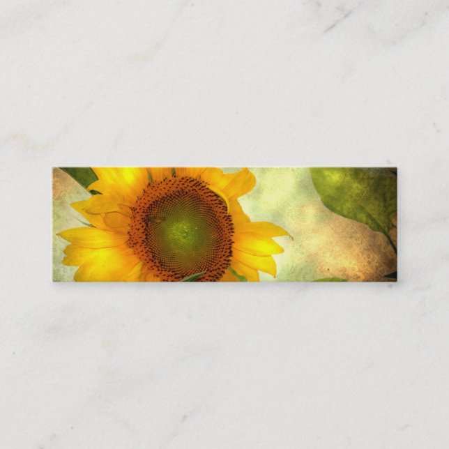 Sunflower Mini Customisable Card (Front)