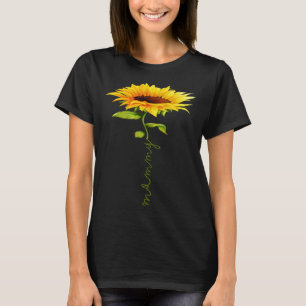 Sunflower Mommy Mother's Day Floral Funny Matching T-Shirt