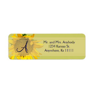 Sunflower Monogram