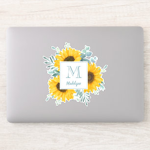 Sunflower Monogram Name Personalised