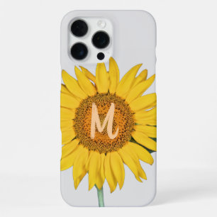 Sunflower Monogrammed iPhone 16 Pro Max Case