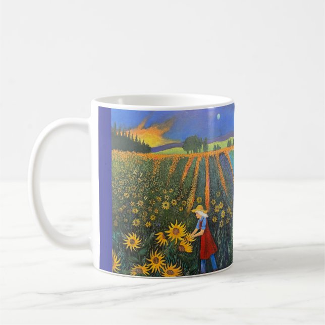 Sunflower Moon Coffee Mug (Left)