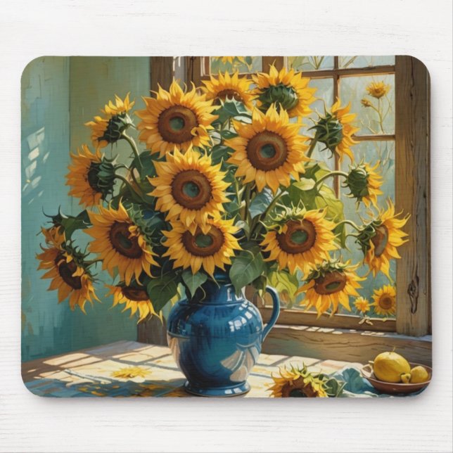Sunflower Morning Mouse Mat (Front)