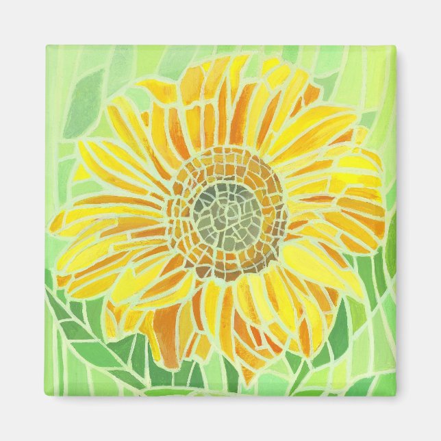 Sunflower Mosaic Magnet (Front)