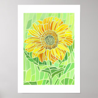 Sunflower Mosaic Print
