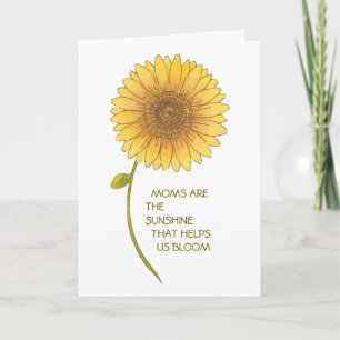 Sunflower Mother's Day Card