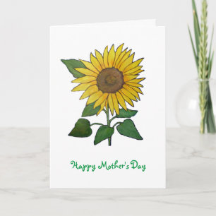 Sunflower Mother's Day Card