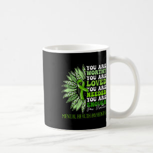 Sunflower Motivational Mental Health Awareness Coffee Mug