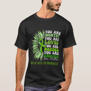 Sunflower Motivational Mental Health Awareness Men T-Shirt
