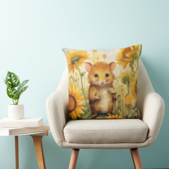 Sunflower Mouse Garden Miceville 17 of 17  Cushion (Chair)