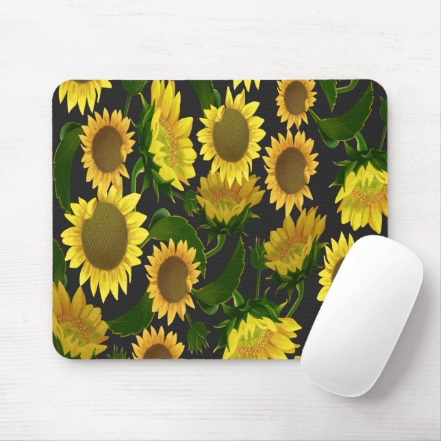 Sunflower Mouse Mat (With Mouse)