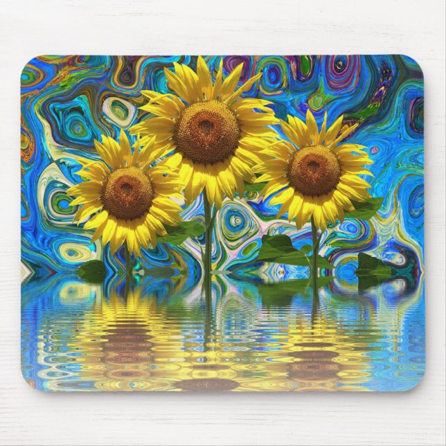 Sunflower  mouse mat (Front)