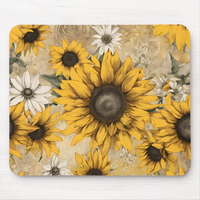 Sunflower Mouse Mat (Front)
