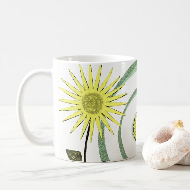 Sunflower Mug (With Donut)