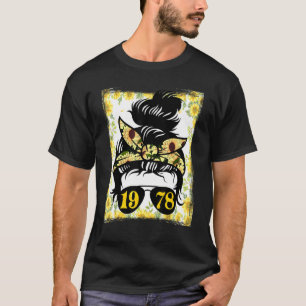 Sunflower Mum Born In 1978 Birthday Gardening Woma T-Shirt