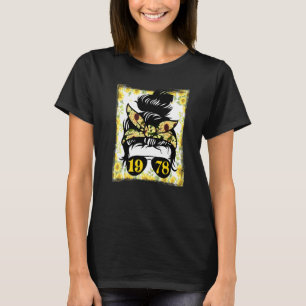 Sunflower Mum Born In 1978 Birthday Gardening Woma T-Shirt