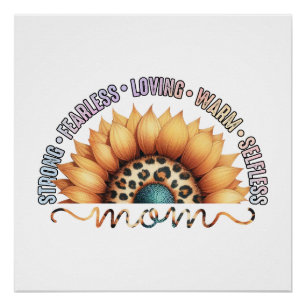Sunflower Mum Poster