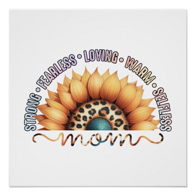 Sunflower Mum Poster (Front)