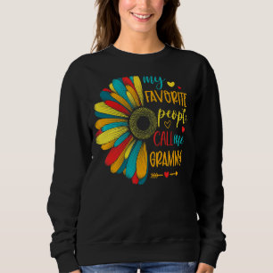 Sunflower My Favourite People Call Me Grammy Mothe Sweatshirt