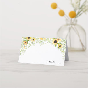 Sunflower Name Place Cards