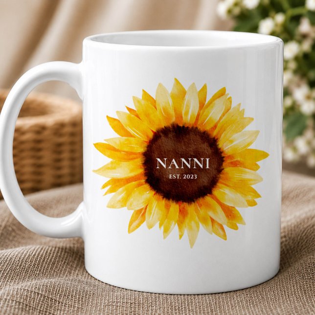 Sunflower Nanni Mug | Grandma Gift (Creator Uploaded)