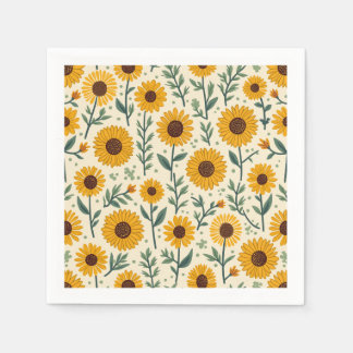 sunflower napkins. napkin