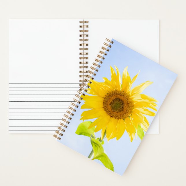 Sunflower Nature Photo Notebook (Inside)