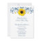 Sunflower Navy Blue Yellow White Floral Wedding