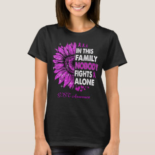 Sunflower Nobody Fights Alone GIST Awareness T-Shirt